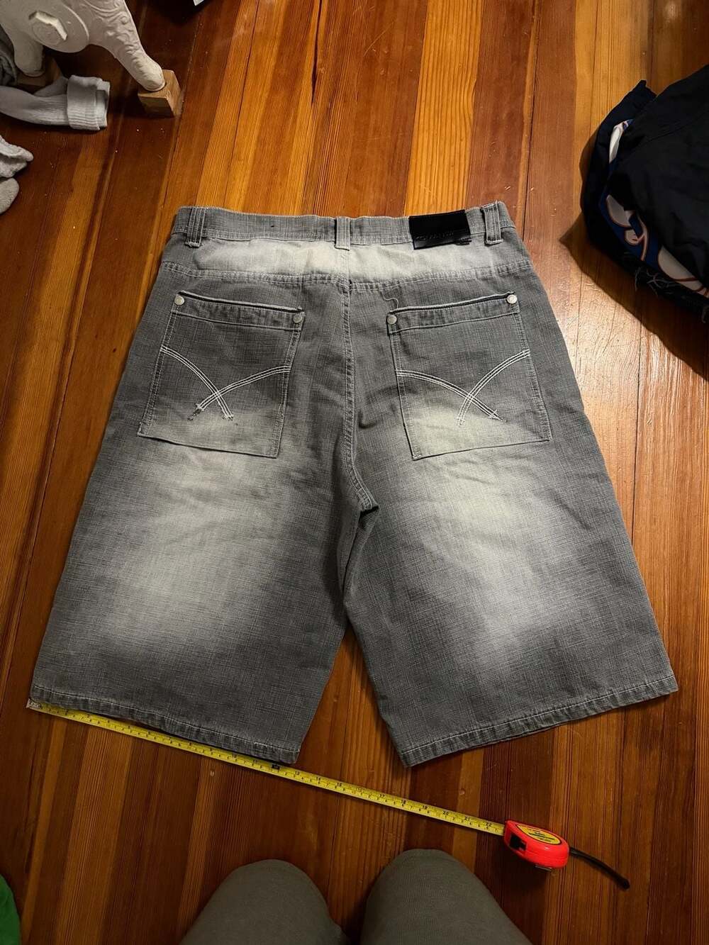 Vintage Koman Jeans Grey Wash Baggy Y2K Jorts